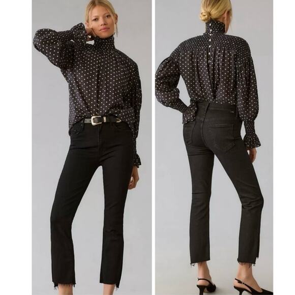 Mother The Insider Crop Step Fray Not Guilty Jean Size 24 - Picture 1 of 7